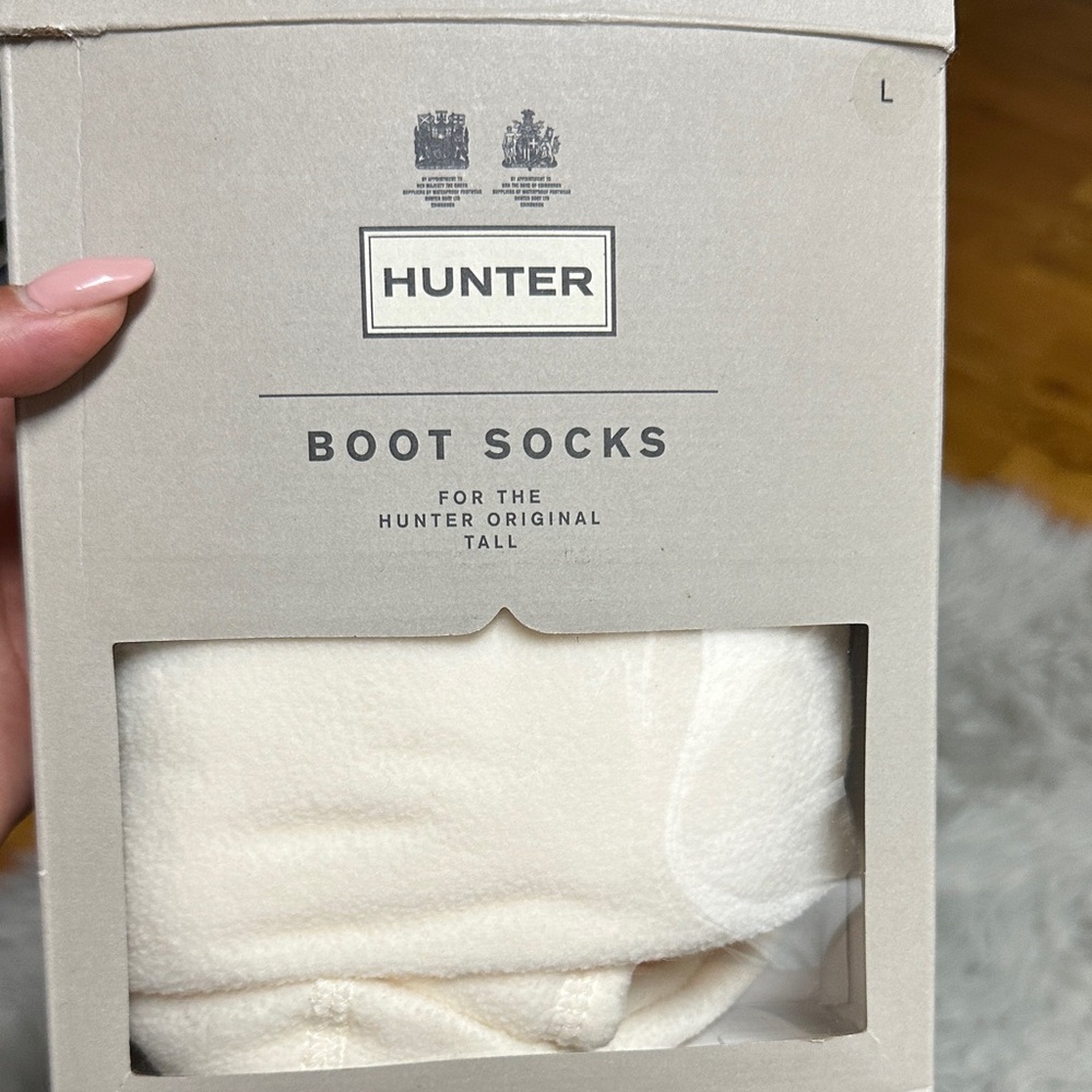 Hunter Men's Cream Boot Socks